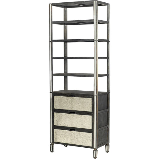 Sunnyvale Shelving Unit by Mercana in natural. Made from unique in a transitional style.