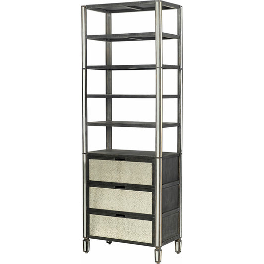 Sunnyvale Shelving Unit by Mercana in natural. Made from unique in a transitional style.