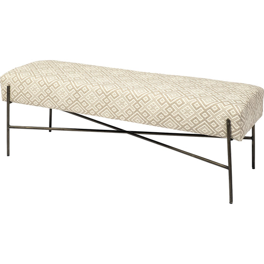 Avery Bench by Mercana in natural. Made from unique in a eclectic & global style.
