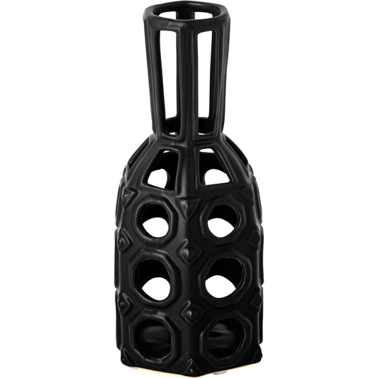 Brunel Drum-Shaped Vase by Mercana in natural. Made from unique in a eclectic & global style.