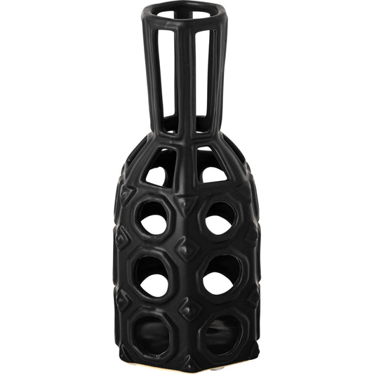 Brunel Drum-Shaped Vase by Mercana in natural. Made from unique in a eclectic & global style.