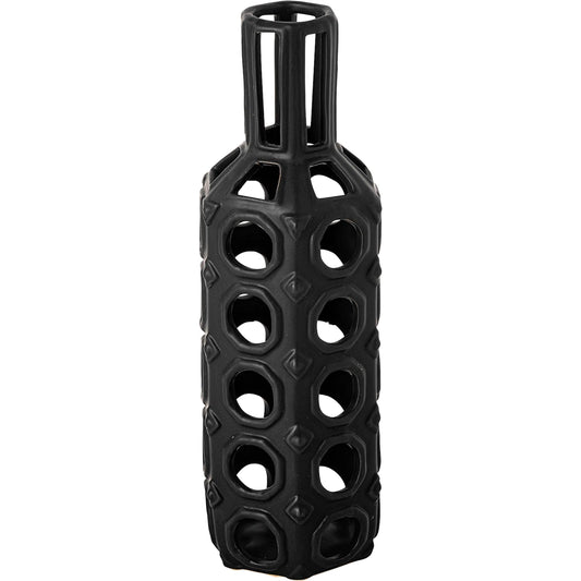 Brunel Drum-Shaped Vase by Mercana in natural. Made from unique in a eclectic & global style.