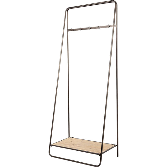 Carell Hall Tree by Mercana in natural. Made from unique in a modern style.