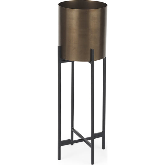 Sowerberry Plant Stand by Mercana in bronze. Made from unique in a unique style.