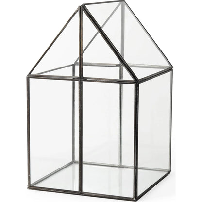 Sikes Hut Terrarium Base by Mercana in clear. Made from unique in a transitional style.
