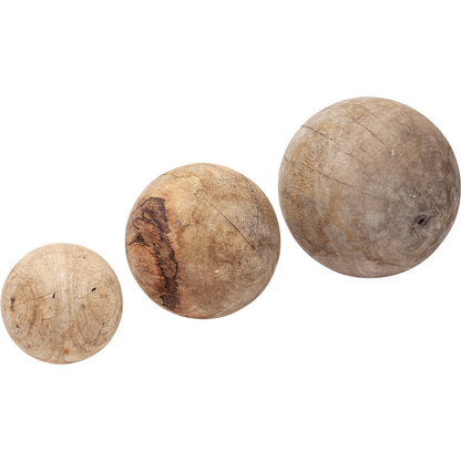 Carrick Decorative Spheres Set of Three by Mercana in natural. Made from unique in a eclectic & global style.