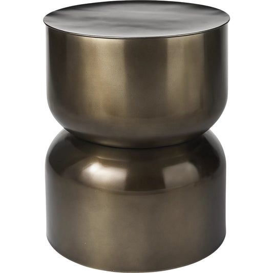 Catriona Accent Table by Mercana in brass. Made from unique in a unique style.