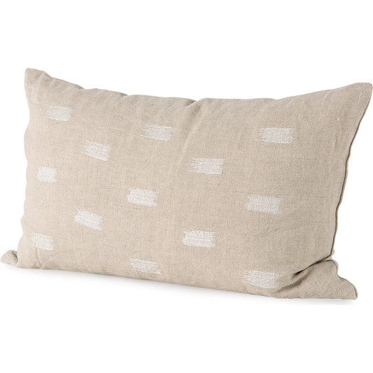 Lacey Decorative Pillow Cover by Mercana in white. Made from fabric in a unique style.