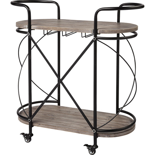 Marlon Bar Cart by Mercana in natural. Made from unique in a modern style.