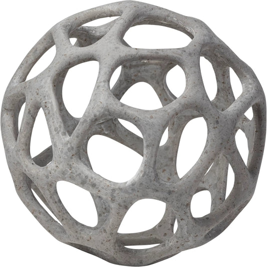 Spiro Off- Hollow Decorative Orb by Mercana in natural. Made from unique in a coastal style.
