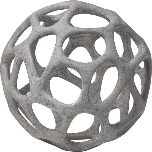 Spiro Off- Hollow Decorative Orb by Mercana in natural. Made from unique in a coastal style.