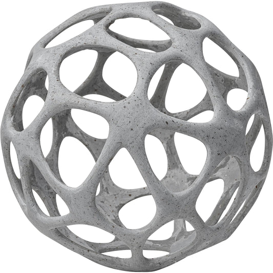 Spiro Off- Hollow Decorative Orb by Mercana in natural. Made from unique in a coastal style.