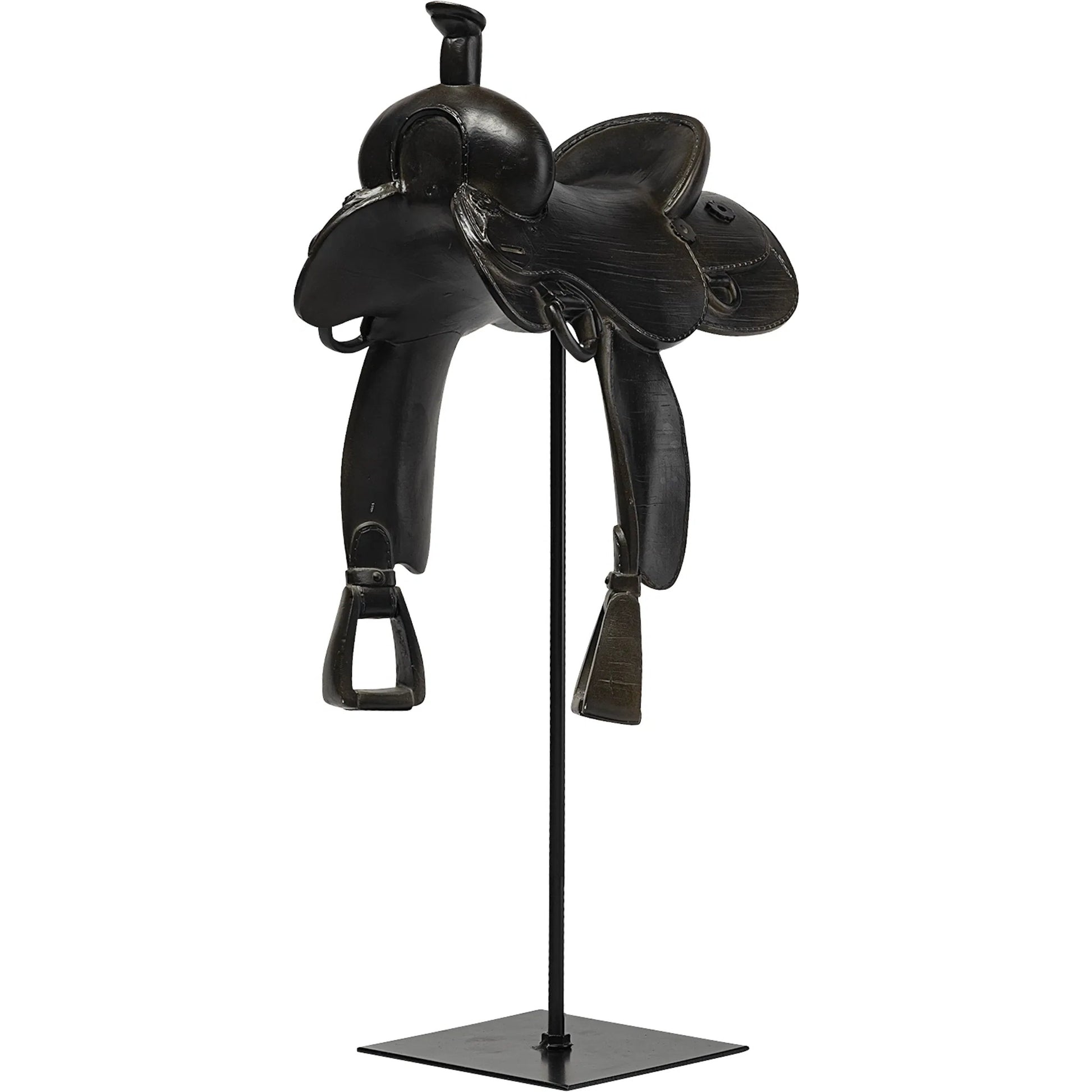 Colt I Equestrian-Inspiredhorse Saddle by Mercana in black. Made from unique in a rustic style.