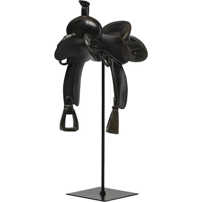 Colt I Equestrian-Inspiredhorse Saddle by Mercana in black. Made from unique in a rustic style.