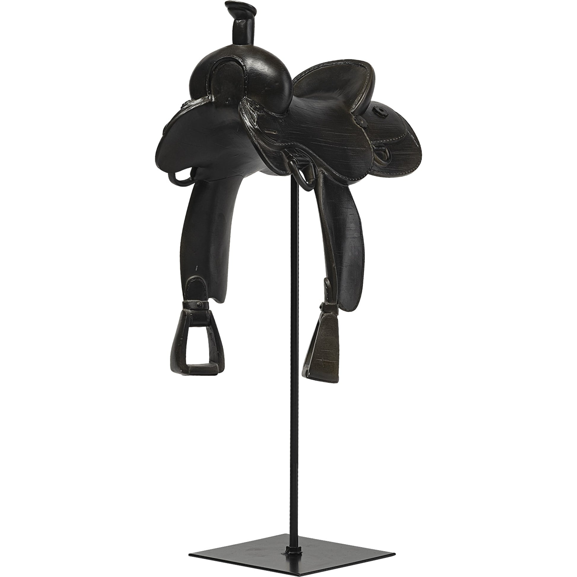 Colt I Equestrian-Inspiredhorse Saddle by Mercana in black. Made from unique in a rustic style.