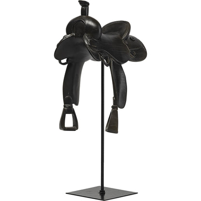 Colt I Equestrian-Inspiredhorse Saddle by Mercana in black. Made from unique in a rustic style.