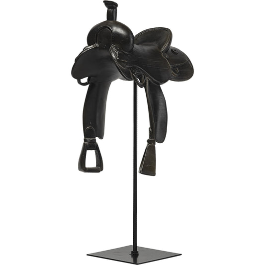 Colt I Equestrian-Inspiredhorse Saddle by Mercana in black. Made from unique in a rustic style.
