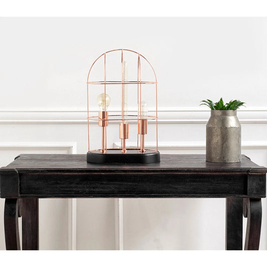 Sutton Table Lamp by Mercana in rose gold. Made from unique in a modern style.
