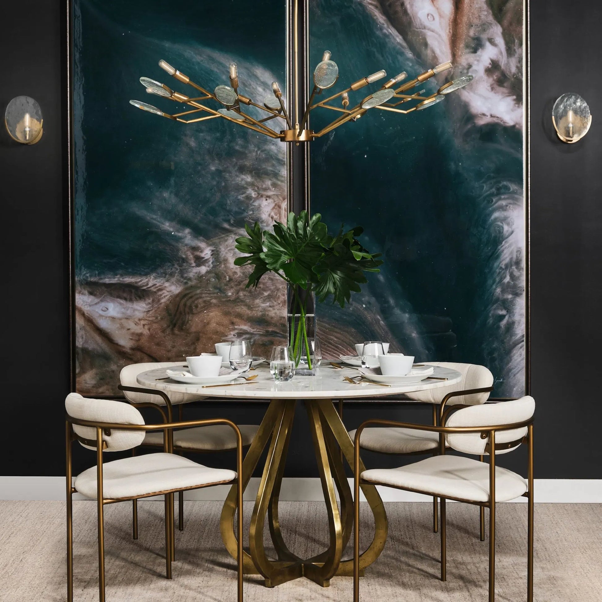 Rubeus Wall Sconce by Mercana in natural. Made from unique in a modern style.