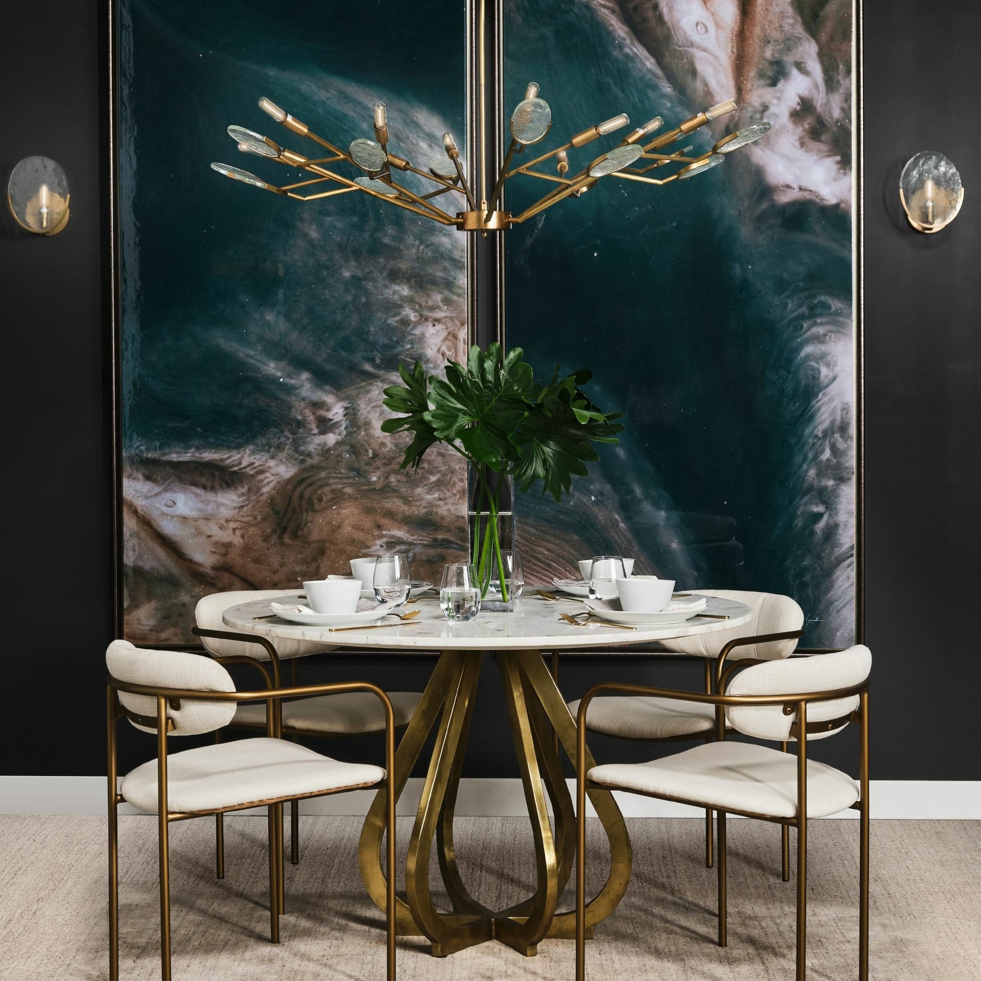 Rubeus Wall Sconce by Mercana in natural. Made from unique in a modern style.