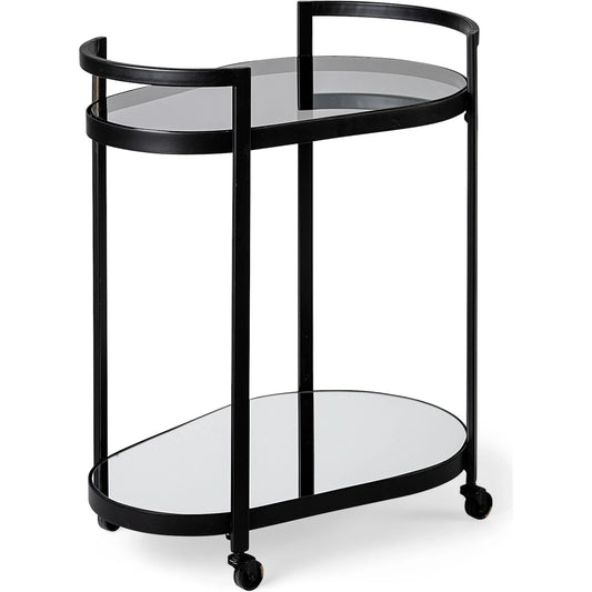 Eleonore Bar Cart by Mercana in black. Made from unique in a modern style.