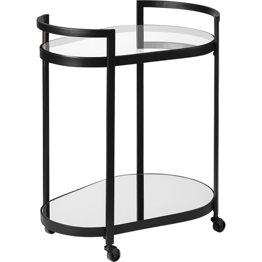 Eleonore Bar Cart by Mercana in black. Made from unique in a modern style.