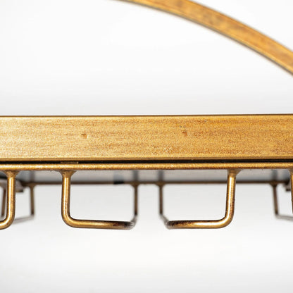 Carola Bar Cart by Mercana in gold. Made from unique in a modern style.