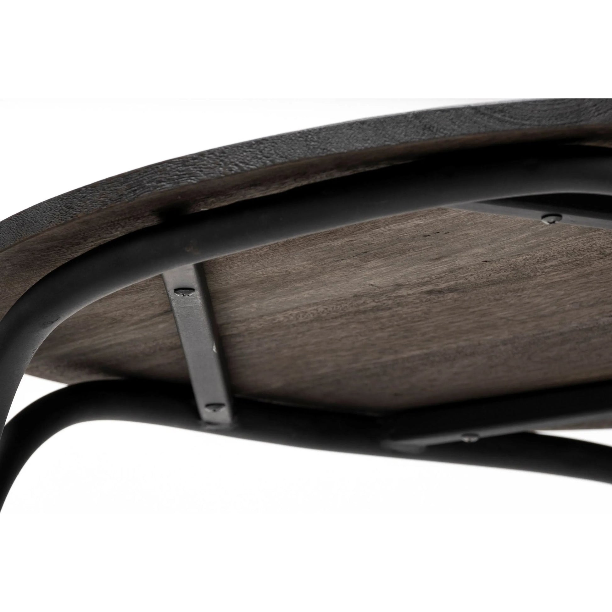 Etienne Table by Mercana in black wood, white marble. Made from unique in a eclectic & global style.
