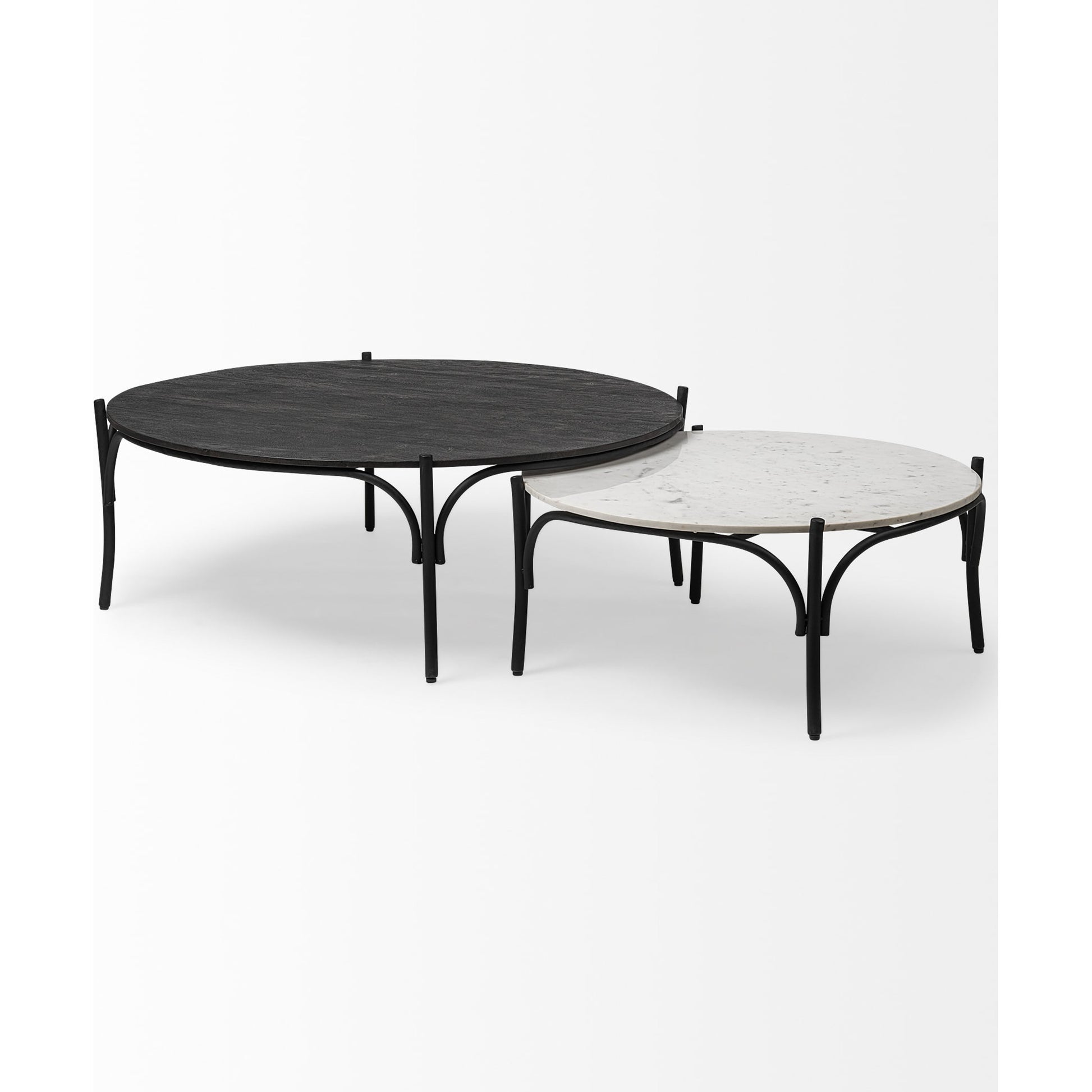 Etienne Coffee Table by Mercana in white marble. Made from marble in a cottage & farmhouse style.