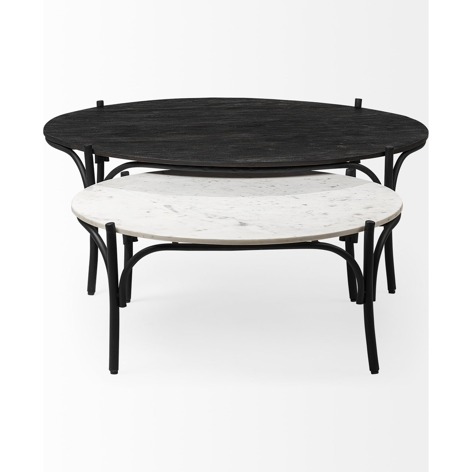 Etienne Coffee Table by Mercana in white marble. Made from marble in a cottage & farmhouse style.