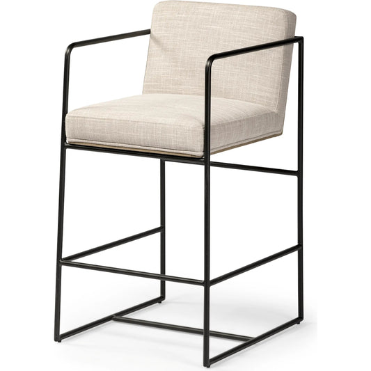 Stamford Leather Seat Bar/Counter Stool by Mercana. Made from unique in a modern style.