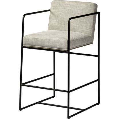 Stamford Leather Seat Counter Stool by Mercana. Made from unique in a modern style.