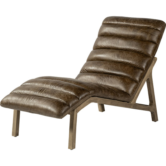 Pierre Chaise Lounge by Mercana in cream. Made from unique in a modern style.