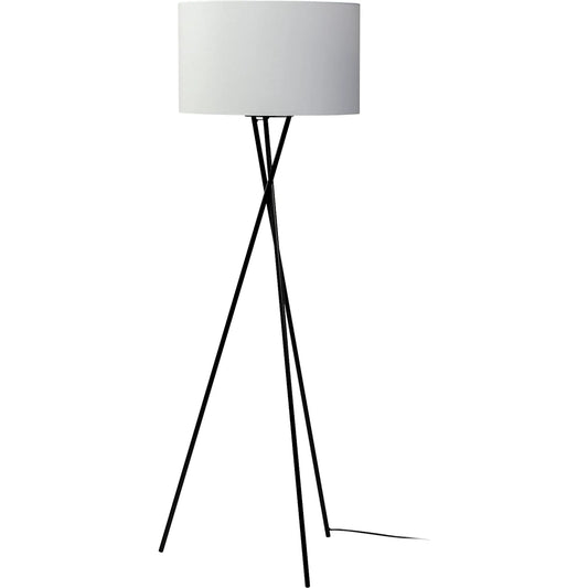 Ambrose Floor Lamp by Mercana in natural. Made from unique in a modern style.