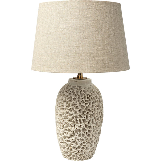 Mariam Table Lamp by Mercana in natural. Made from unique in a coastal style.