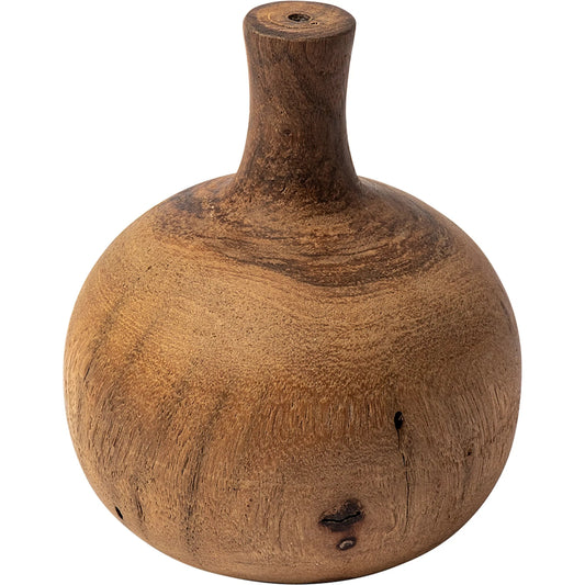 Afra Vase Shaped Decorative Object by Mercana in natural. Made from unique in a eclectic & global style.
