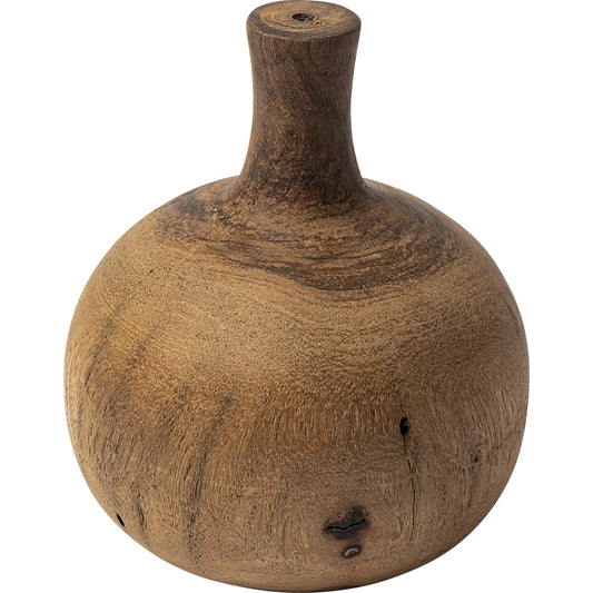 Afra Vase Shaped Decorative Object by Mercana in natural. Made from unique in a eclectic & global style.