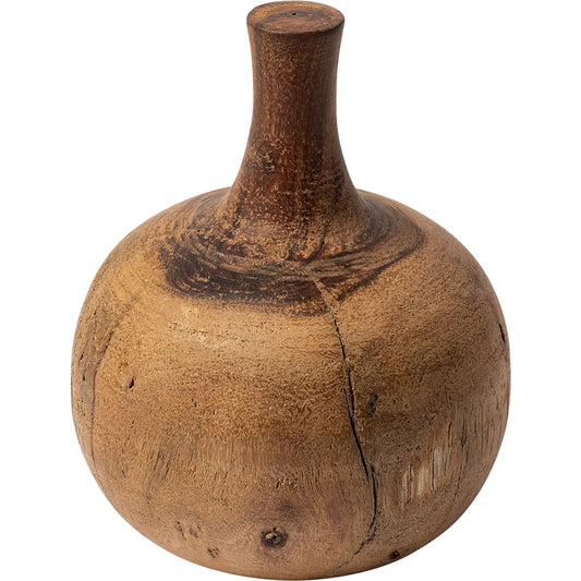 Afra Vase Shaped Decorative Object by Mercana in natural. Made from unique in a eclectic & global style.
