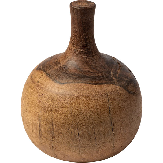 Afra Vase Shaped Decorative Object by Mercana in natural. Made from unique in a eclectic & global style.