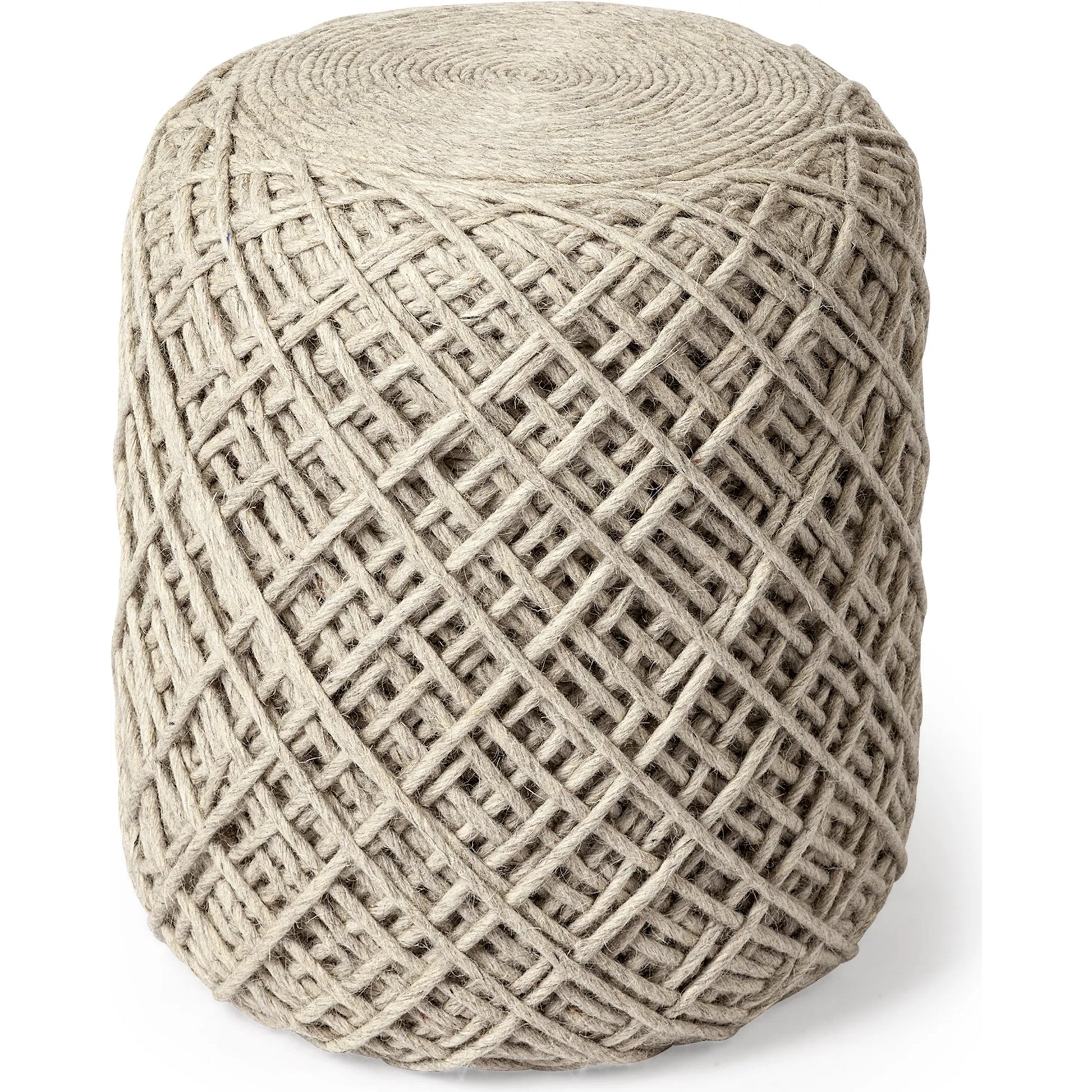 Allium Pouf by Mercana. Made from handwoven wool in a eclectic & global style.