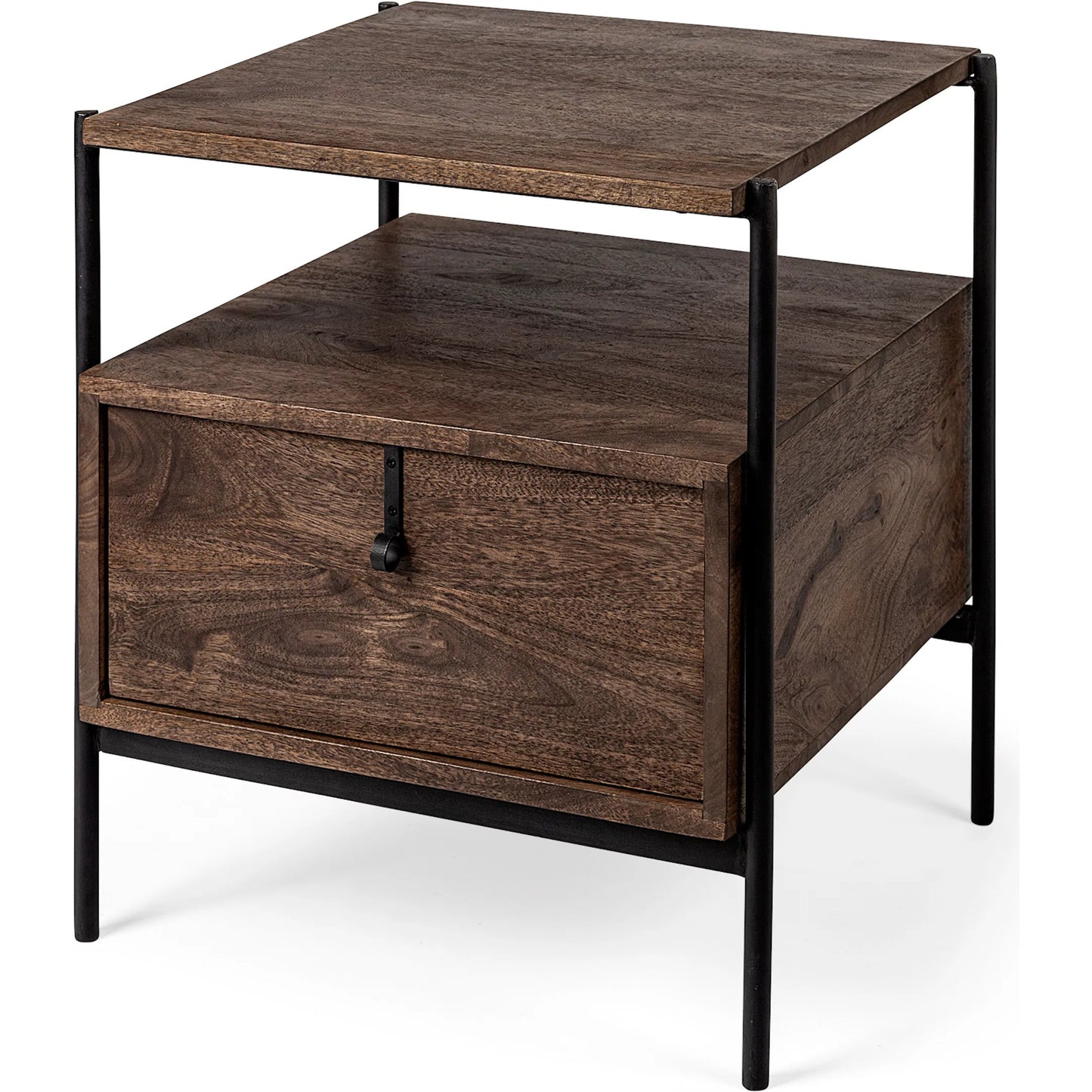 043 SR-815235 | Primary Silo | Glenn End/Side Table by Mercana in dark brown. Made from unique in a modern style.