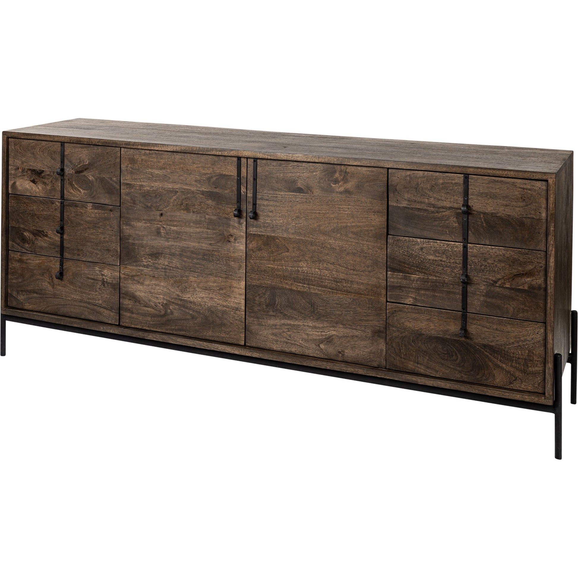 Glenn Sideboard by Mercana in dark brown. Made from unique in a modern style.