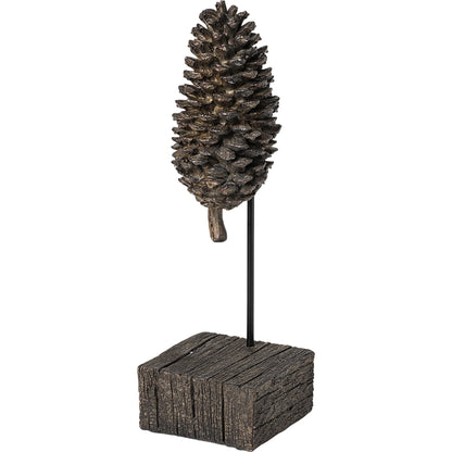 Pinterra Resin Pinecone Replica by Mercana in natural. Made from unique in a rustic style.