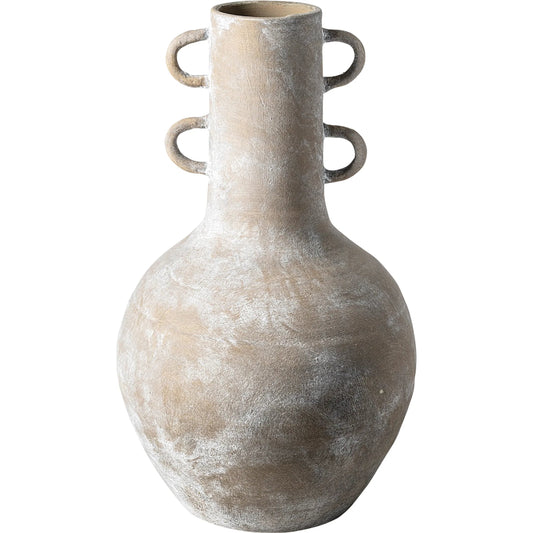 Sherry Rustic Neck Vase by Mercana in natural. Made from unique in a eclectic & global style.
