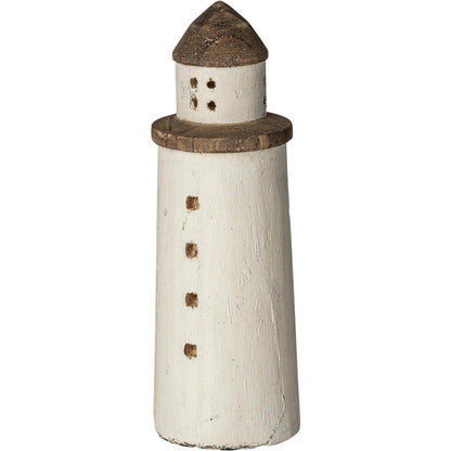 Abner Wooden Coastal Lighthouse by Mercana in natural. Made from unique in a coastal style.