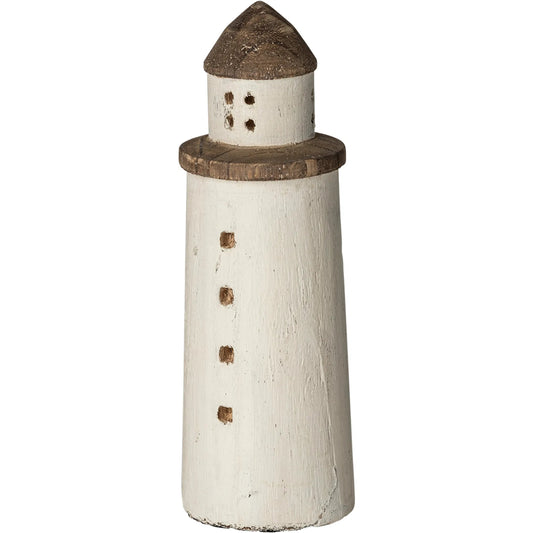 Abner Wooden Coastal Lighthouse by Mercana in natural. Made from unique in a coastal style.