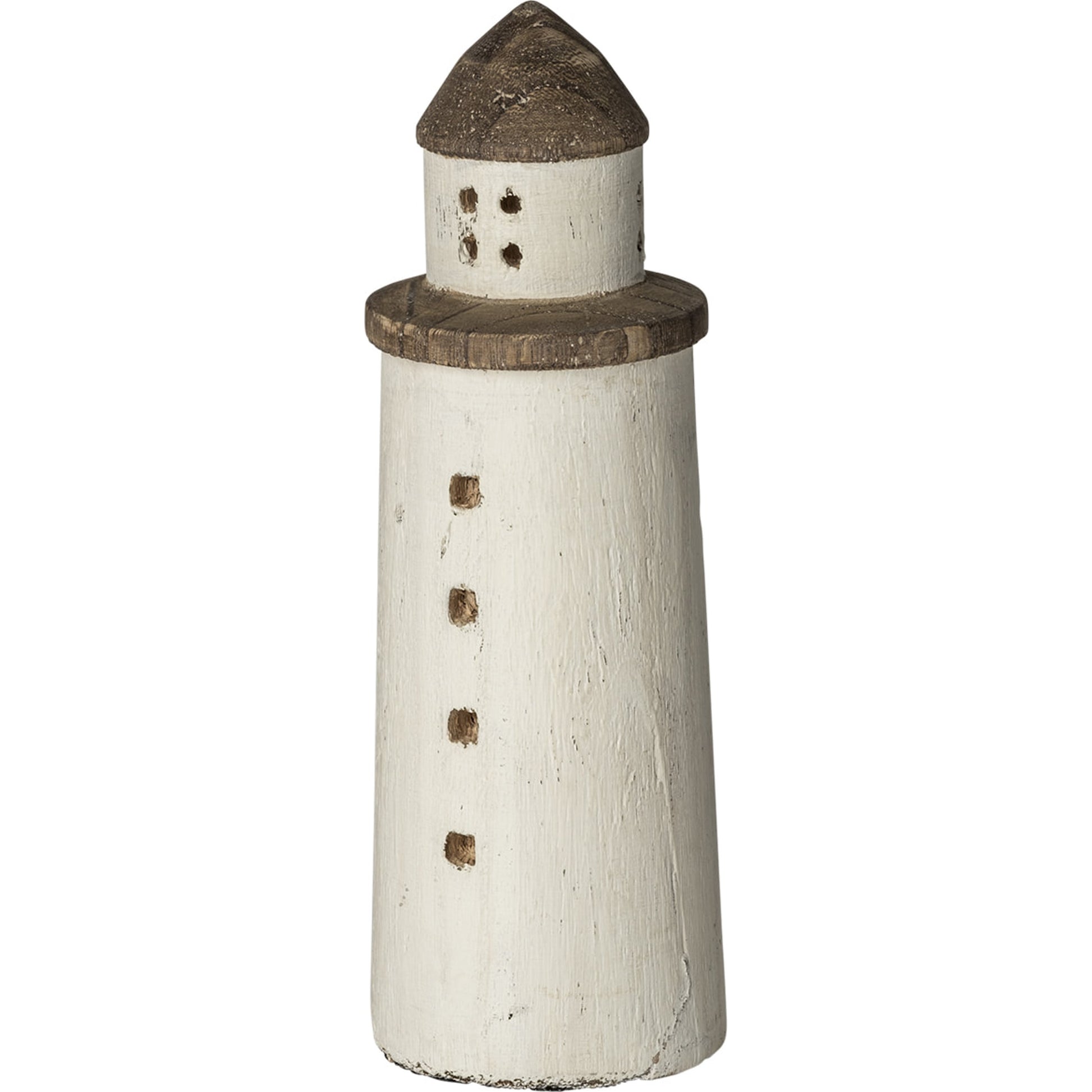 Abner Wooden Coastal Lighthouse by Mercana in natural. Made from unique in a coastal style.
