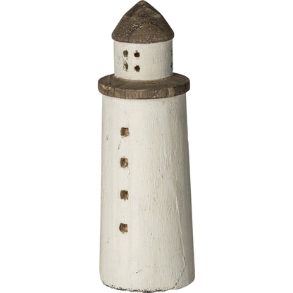 Abner Wooden Coastal Lighthouse by Mercana in natural. Made from unique in a coastal style.