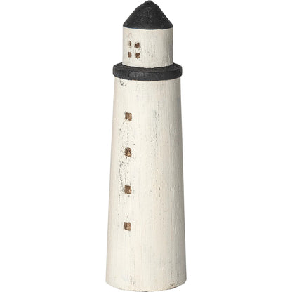 Abner Wooden Coastal Lighthouse by Mercana in natural. Made from unique in a coastal style.