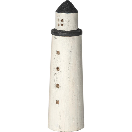 Abner Wooden Coastal Lighthouse by Mercana in natural. Made from unique in a coastal style.